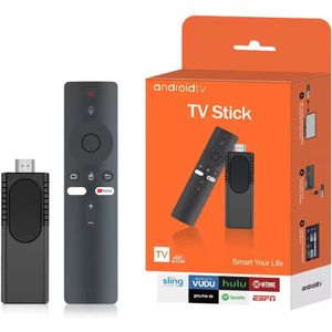 Alpha TV Stick 4K Android TV – 2GB RAM – 16GB ROM – Dual Band WiFi 2.4G/5G – Bluetooth – Ondersteunt Netflix, YouTube, Prime Video