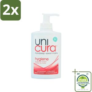 Unicura - Handzeep Pompje - Hygiëne - 250 ml - Voordeelverpakking - 2 stuks - Handzeep pompje - Hygiëne
