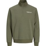 Jrebzack Sweat Half Zip, vuur leaf clover, L
