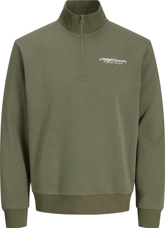 Jrebzack Sweat Half Zip, vuur leaf clover, L