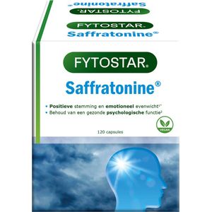 Fytostar Saffratonine - Supplement - Voedingssupplement bij stress en negatieve gevoelens – 120 capsules