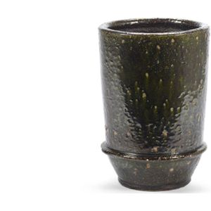 Serax Bloempot-Plantenbak Dune Kelly Wearstler Groen-Donker Groen D 26 cm H 38 cm