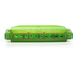Hohner translucent harmonica kunststof Groen - voor kinderen - beginner mondharmonica