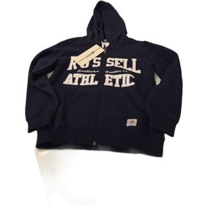 RUSSELL ATHLETIC/ HOODY/ LONG ZIPPER / NAVY- XS