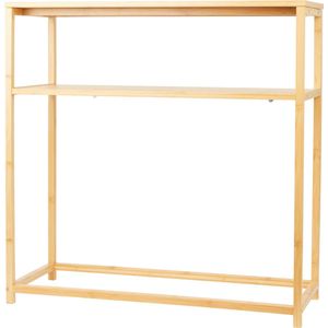 Bamboe wandkast - Wandkast - Open wandkast - Wandrek - Open wandrek - Bamboe - Bijzettafel - Bedkast - Nachtkast