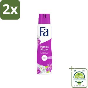 Fa Deodorant Spray Violet Leaves Passion 150 ml - Voordeelverpakking - 2 stuks - Deodorant - Anti-transpirant