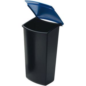 HAN - inzetbakje voor afvalbak - Mondo - 3 liter - zwart / blauw - HA-1843-14