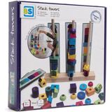 BS Toys Stapeltorens Hout - Leer spelenderwijs over vormen en kleuren met dit educatieve stapelspel voor alle leeftijden