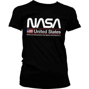 NASA Dames Tshirt -S- United States Zwart