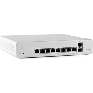 Cisco Meraki - MS220-8P - Managed L7 Gigabit Ethernet (10/100/1000) - Power over Ethernet (PoE)
