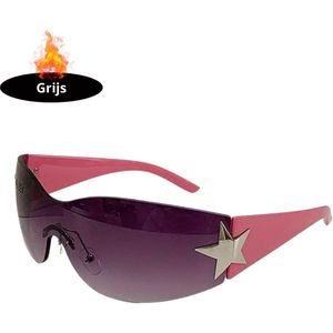 Nivard - Festival Bril - Rave - Space - Techno - Freaky Glasses - Heren - Dames - Zonnebril - Grijs