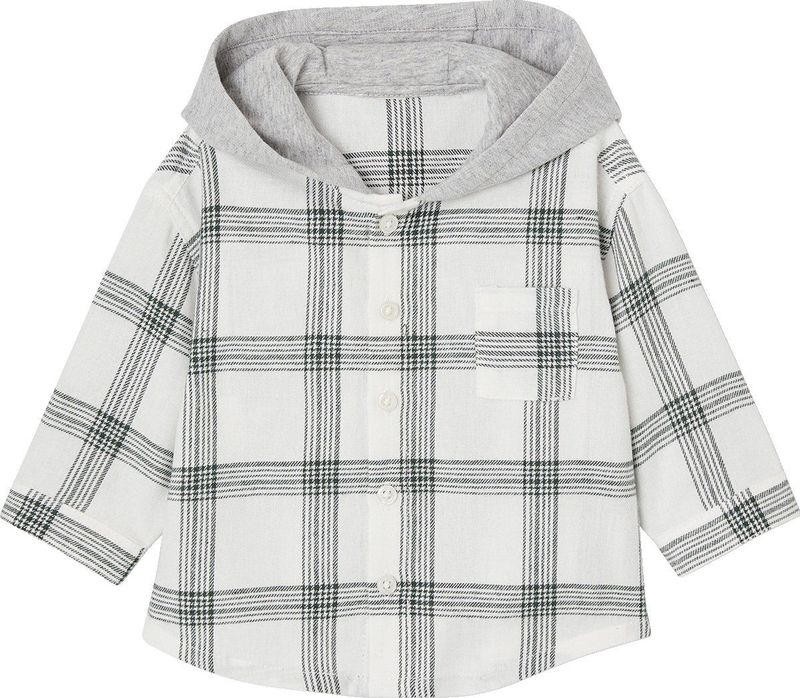 Vertbaudet - Geruit Overhemd - Baby - Met Capuchon