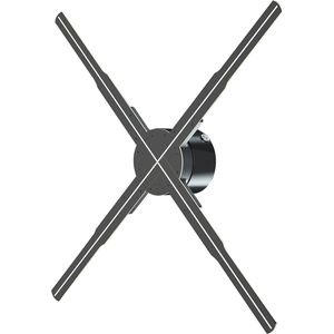 DrPhone HolovisionX3 - 3D WiFi Hologram Projector Met 4 Bladen – 2000x1152P - Hologram Met Online Bediening – 576 LED - Gemakkelijk Te Installeren - Zwart