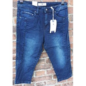 Brams Paris dames capri broek - denim blue capri broek - Holly - maat 38