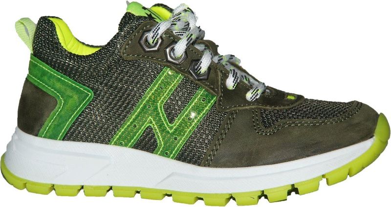 Bunnies - Track - Sneakers - Groen - Wijdte 3,5