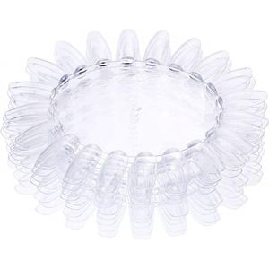 Clear Nagellak Kleur Kaarten - 10 stuks Nail Kleur Tips Wiel Voor Thuis Salon - Nagellak Sample Tester Wiel