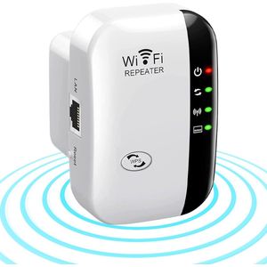 WiFi-extender - Wifi Versterker Stopcontact - Router Draadloos - Repeater - Booster - Extender - 300 Mbps
