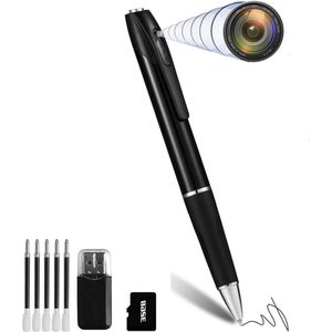 Spy Camera - Bewakingscamera - Spycam Mini-camera 32 GB 1080 p bewakingscamera draagbare kleine bewakingscamera pencamera voor thuis kantoor zakelijke bijeenkomsten met 5 inktvullingen