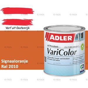 ADLER Varicolor Lakverf RAL 2010 - Signaaloranje 750 ml – 2-in-1 Houtverf, Metaalverf en Kunststof Lak voor Binnen & Buiten