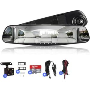 Auto camera dashcam - Dashcam auto - Dual dashcam voor auto - Zwart