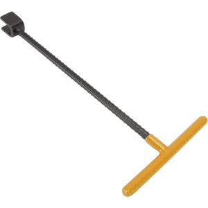 Stoeprandsleutel - T-greep Watermetersleutel voor Kleppen en Kranen - Geel .
