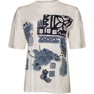 Dames shirt uit onze collectie Active Wear-Wit Blauw-END7350A XL