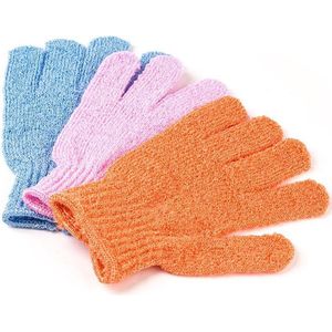 KELERINO. Scrub Handschoenen - Washandje - 4 stuks
