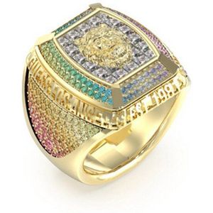 Guess - JUMR05034JWYGMC62 - Ring - Heren - Lion King - Ringmaat 62
