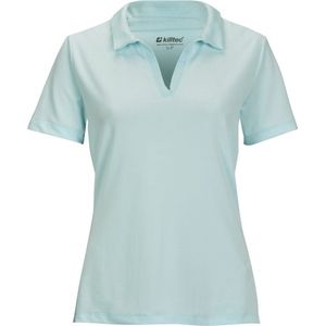 Dames poloshirt KOS 127 37944 lichtblauw v-hals - maat 36