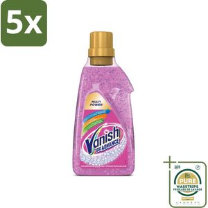 5 x Vanish Oxi Advance - Vlekkenverwijderaar Gel - Zonder Bleek - Gekleurde Was - 750 ml - Grootverpakking - Vlekkenverwijderaar - Vlekken - Wasmiddel - Gekleurde Was - Rode Vruchtensap