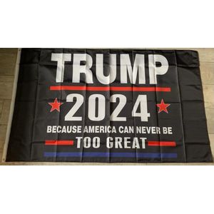 USArticlesEU - Donald Trump Vlag - Trump Vlag - Trump 2024 -  Trump 2020 - Verkiezingen vlag - Amerika vlag - US vlag- USA Vlag - Trump vlag Zwart - Americana - 150 x 90 cm - Amerikaanse vlag