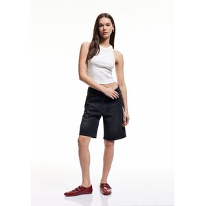 Denim Shortslengte (halverwege de kuit) Jeansshorts
