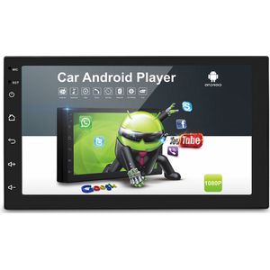 Universele Autoradio met Bluetooth, USB & Youtube - Navigatie - Handsfree Radio - Android met Google Play -7 inch HD Touchscreen - GRATIS Achteruitrijcamera