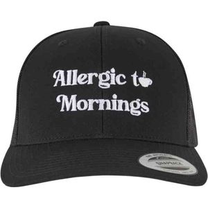 Mister Tee - Allergic To Mornings Retro Trucker Snapback Pet - Zwart