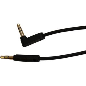 Scanpart AUX kabel 1 meter - Haaks - Geschikt voor autoradio - 3.5 mm naar 3.5 mm - Universeel