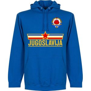 Joegoslavië Team Hooded Sweater - Blauw - Kinderen - 104