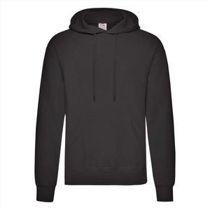 Fruit of the Loom - Classic Hoodie - Zwart - S