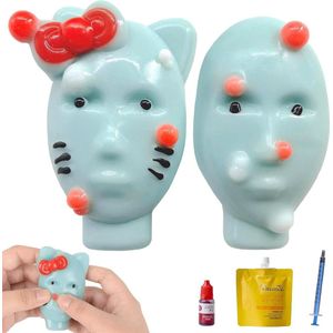 Uitdrukkingsspel puistjesspeelgoed grappig knijpspeelgoed herbruikbaar en zelfvullend anti-stress voor kinderen en volwassenen.