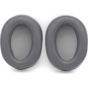 Somstyle Oorkussens Geschikt Voor Sony WH-H900N / MDR-100ABN Koptelefoon - 2 Stuks - Zacht Schuim - Eiwitleer - Donkergrijs