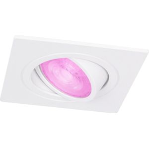 White & Color GU10 LED Inbouwspot Vierkant Inês Wit