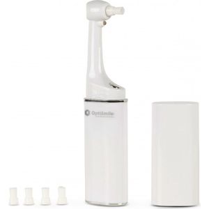 OptiSmile Dental Polisher - Thuis Zelf Tanden Polijsten - Polijstset incl. 5 Opzetstukken en Reisetui - Voor Wittere Tanden - Verwijdert Vlekken en Tandplak