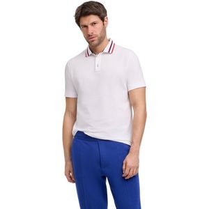 FALKE Basic Apparel Pima Piqué Collar Detail zacht huidvriendelijk katoen polo shirt heren wit - maat M