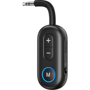 Ynkkvre - Bluetooth 5.4-ontvanger/zender - Bluetooth auto audio adapter - Bluetooth Receiver - Dual Mode TX & RX - Bluetooth 5.4 Lagere Latentie - 14 Uur Speeltijd - Universele AUX Compatibiliteit - Type-C Opladen