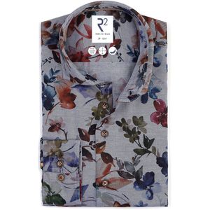 R2 - Overhemd - Multicolour - Flanel - Heren - Formeel
