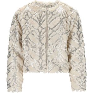 Like Flo - Doris Flo girls fancy fur cardigan - Kit - Maat 134-140