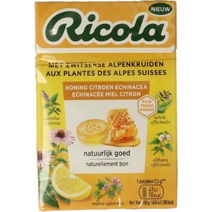 Ricola Kruidenpastilles Honing Citroen Echinacea 50gr