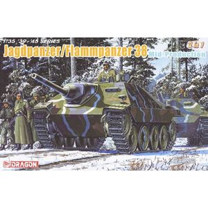 1:35 Dragon 6845 Jagdpanzer/Flammpanzer 38 Mid Production (2 in 1) Plastic Modelbouwpakket
