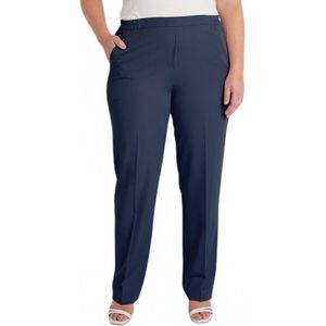 Rechte broek met semi-elastische tailleband