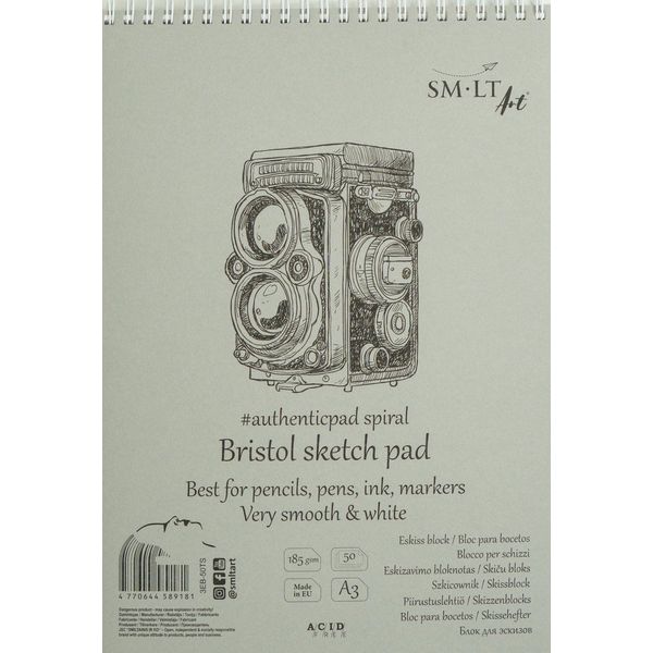 SMLT Marker Sketch Pad 100gr - 50 sheets A3 - Art Supply Sho