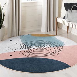 Abstract Gebied Rond Tapijt|Post Modern Cirkel Tekenen|Vreemde Vormen Boheems Tapijt|Antislip Tapijt|Boho Tapijt Decor|Woonkamer Tapijt Modern Tapijt|Luxe Tapijt